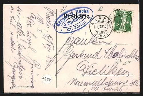 AK Buchs, Gasthaus zum Bergwerk, Innenansichten vom Quarzsandbergwerk