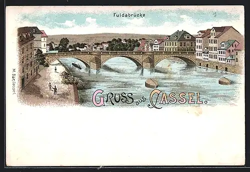 Lithographie Kassel, Fuldabrücke