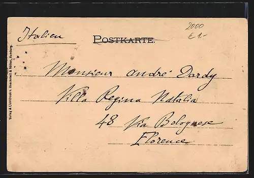 AK Hamburg, Blick auf die Alstern