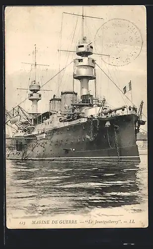 AK Kriegsschiff Le Jauréguiberry, Marine de Guerre