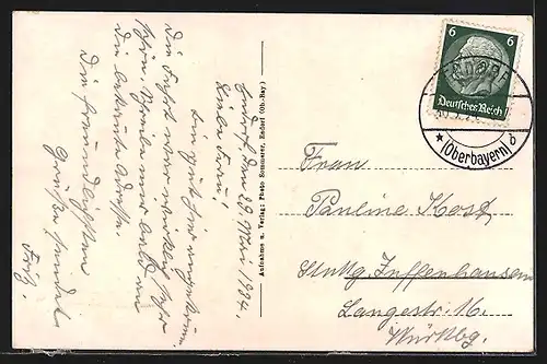 AK Endorf /Obb., Ortsansicht mit Kirche