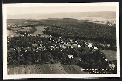 AK Buoch i. R., Fliegeraufnahme des Höhenluftkurortes