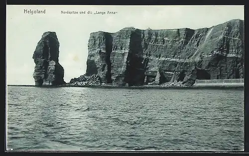 AK Helgoland, Nordspitze und die Lange Anna