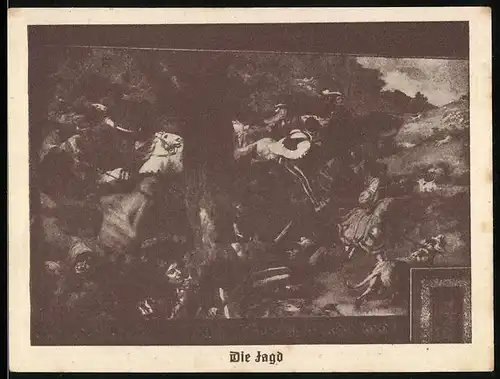Notgeld Burg a. d. Wupper 1921, 75 Pfennig, Ortsansicht, die Jagd