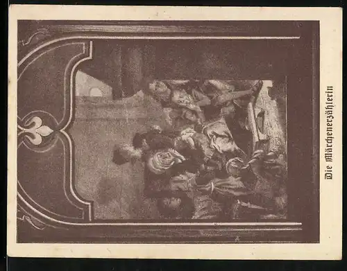 Notgeld Burg a. d. Wuppe 1921, 50 Pfennig, Die Märchenerzählerin