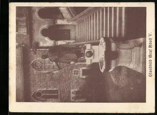 Notgeld Burg a. d. Wuppe 1921, 1 Mark, Standbild Graf Adolf V.