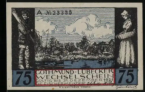 Notgeld Gothmund-Lübeck, 75 Pfennig, Gothmunder Drinkeltörn