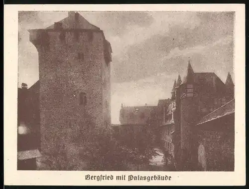 Notgeld Burg a. d. Wupper 1921, 75 Pfennig, Bergfried mit Palasgebäude