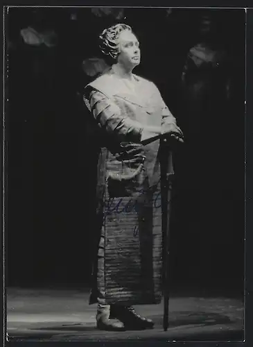 AK Opernsänger René Kollo als Lohengrin, mit original Autograph