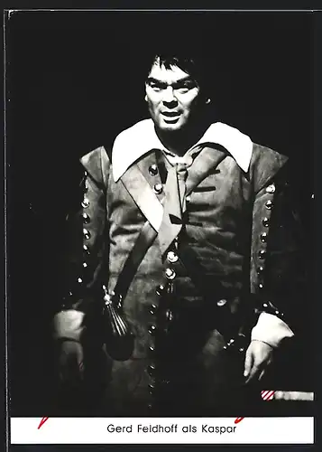 AK Opernsänger Gerd Feldhoff als Kaspar, mit original Autograph