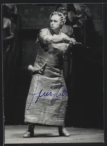 AK Opernsänger René Kollo als Lohengrin, mit original Autograph