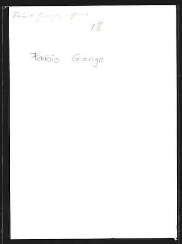 AK Opernsänger Fabio Giongo am Lächeln, mit original Autograph