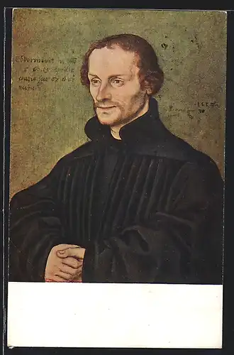Künstler-AK Philipp Melanchthon, Portrait von Cranach