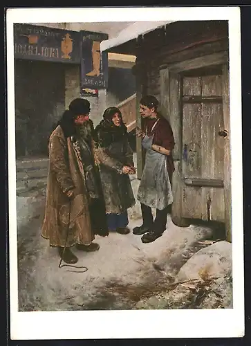 AK Lébédeff, Paysans venant voir leur fils