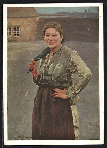 AK Die Grubenarbeiterin