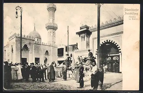 AK Düsseldorf, Ausstellung, Strasse in Kairo