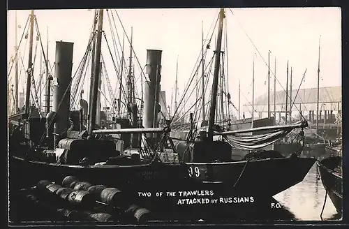 AK Doggerbank-Zwischenfall 1904, Two of the Trawlers attacked by Russions