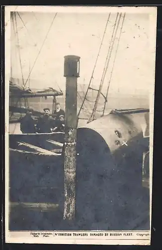 AK Doggerbank-Zwischenfall 1904, British Trawlers damaged by Russian Fleet