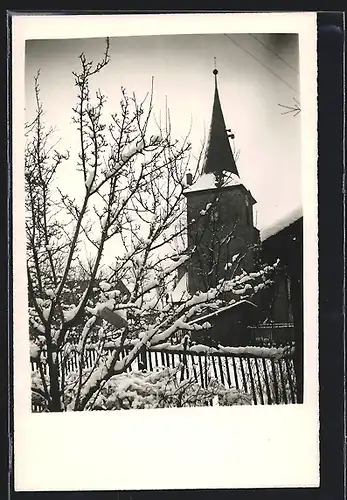 Foto-AK Erfurt, Martinikirche im Winter, 1929