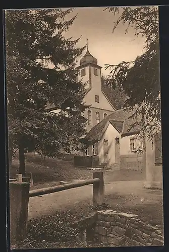 AK Stedten, Ortspartie mit Kirche