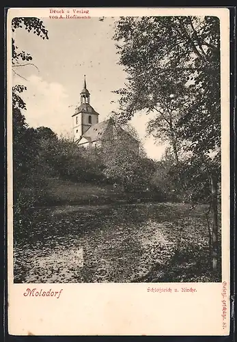 AK Molsdorf, Schlossteich und Kirche