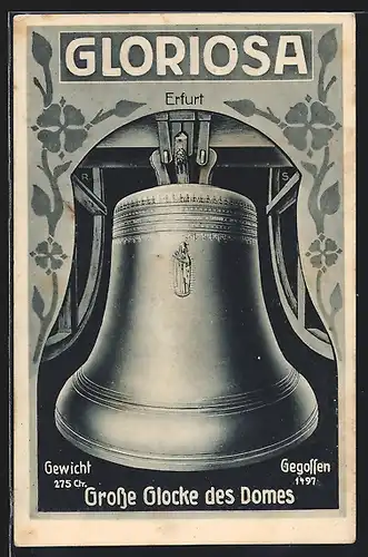 AK Erfurt, Dom, Grosse Glocke Gloriosa