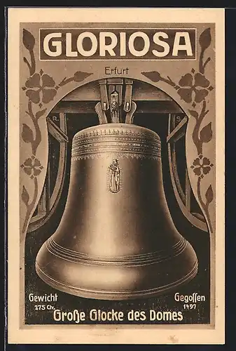 AK Erfurt, Gloriosa, die grosse Glocke des Doms