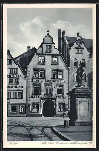 AK Erfurt, Gasthaus Hohe Lilie Friedrich-Wilhelm-Platz 31