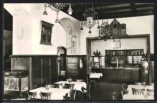 AK Erfurt, HO-Gildehaus-Gaststätte, Interieur