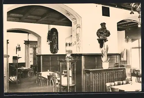 AK Erfurt, HO Gildehaus-Gaststätte, Innenansicht