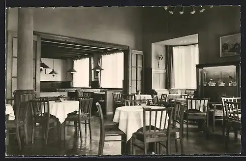 AK Erfurt, HO-Gaststätte Presseclub, Innenansicht