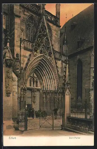 AK Erfurt, Dom, Am Portal