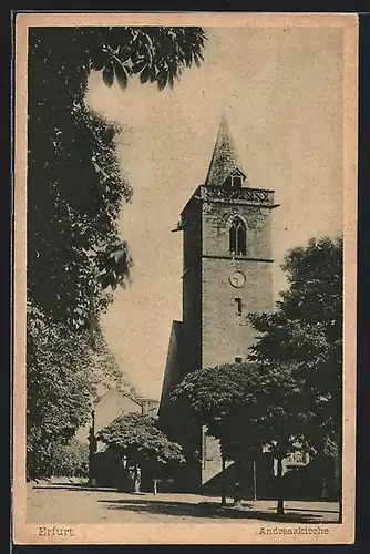 AK Erfurt, Ansicht der Andreaskirche