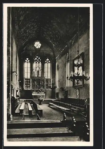 AK Erfurt, Reglerkirche, Chor mit Flügelaltar