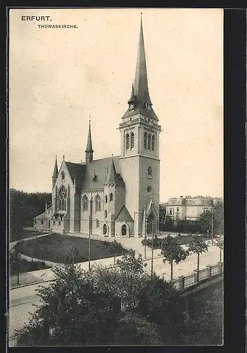 AK Erfurt, Blick auf die Thomaskirche