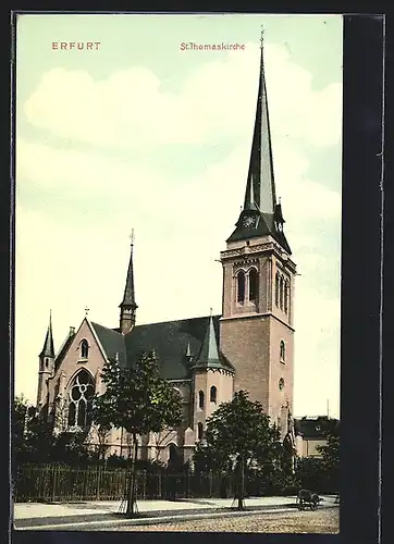 AK Erfurt, Blick auf die St. Thomaskirche