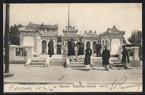 AK Marseille, Ausstellung, Exposition Coloniale, Van-Ki