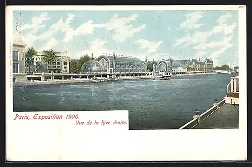AK Paris, Exposition universelle de 1900, Vue de la Rive droite