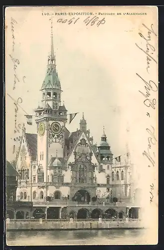 AK Paris, Exposition universelle de 1900, Pavillon de l`Allemagne