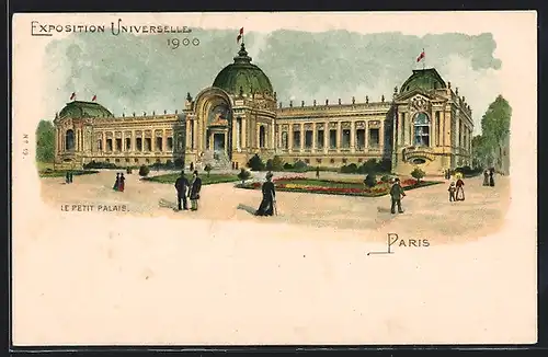 Lithographie Paris, Exposition universelle de 1900, Le Petit Palais