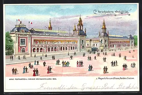 Lithographie Paris, Exposition universelle de 1900, verschiedene Industrien