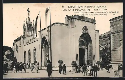 AK Paris, Exposition des Arts décoratifs 1925, Pavillon National de la Grande-Bretagne