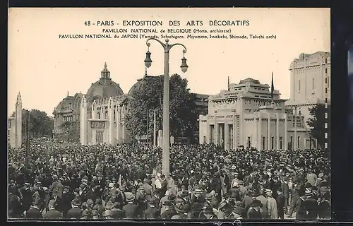 AK Paris, Exposition des Arts décoratifs 1925, pavillon national de Belgique