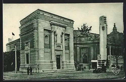AK Paris, Exposition des Arts décoratifs 1925, Le Pavillon de l`Italie et le Pavillon du Tourisme