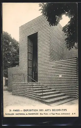 AK Paris, Exposition des Arts décoratifs 1925, Pavillon National du Danemark