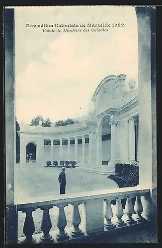 AK Marseille, Exposition coloniale 1922, Palais du Ministière des Colonies