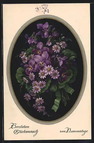 Künstler-AK Meissner & Buch (M&B) Nr. 2283: Blumenstrauss mit Veilchen