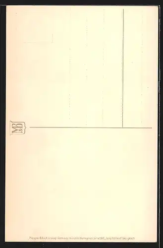 Künstler-AK Meissner & Buch (M&B) Nr.2380: Mann mit Pfeife, Windmühlen