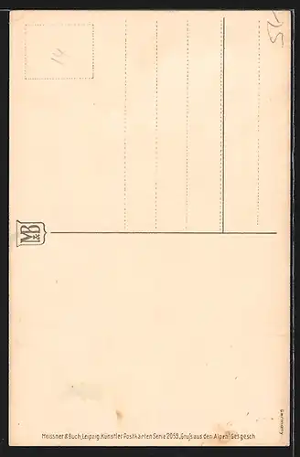 Künstler-AK Meissner & Buch (M&B) Nr. 2059: Glockenblumen