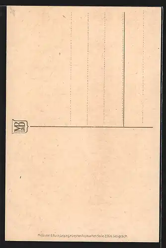 Künstler-AK Meissner & Buch (M&B) Nr.02364: Unser Herzblatt, Kind mit Clown